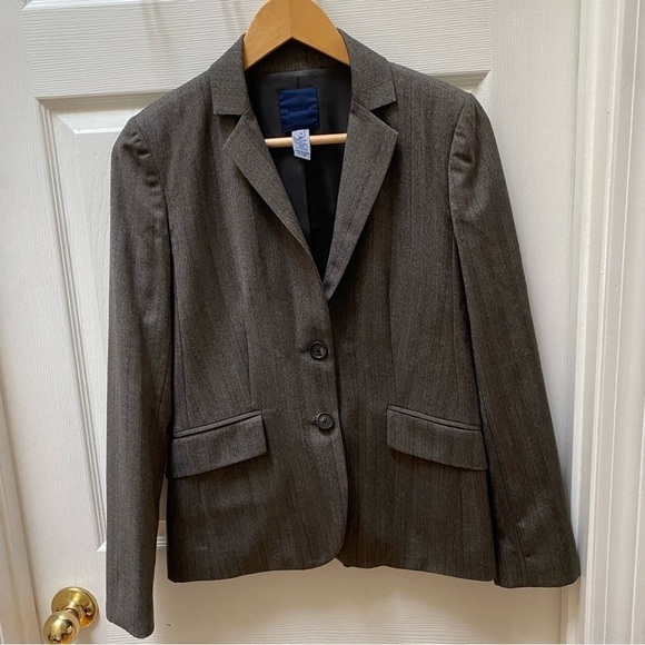 J Crew Gray herringbone blazer jacket - Picture 1 of 6